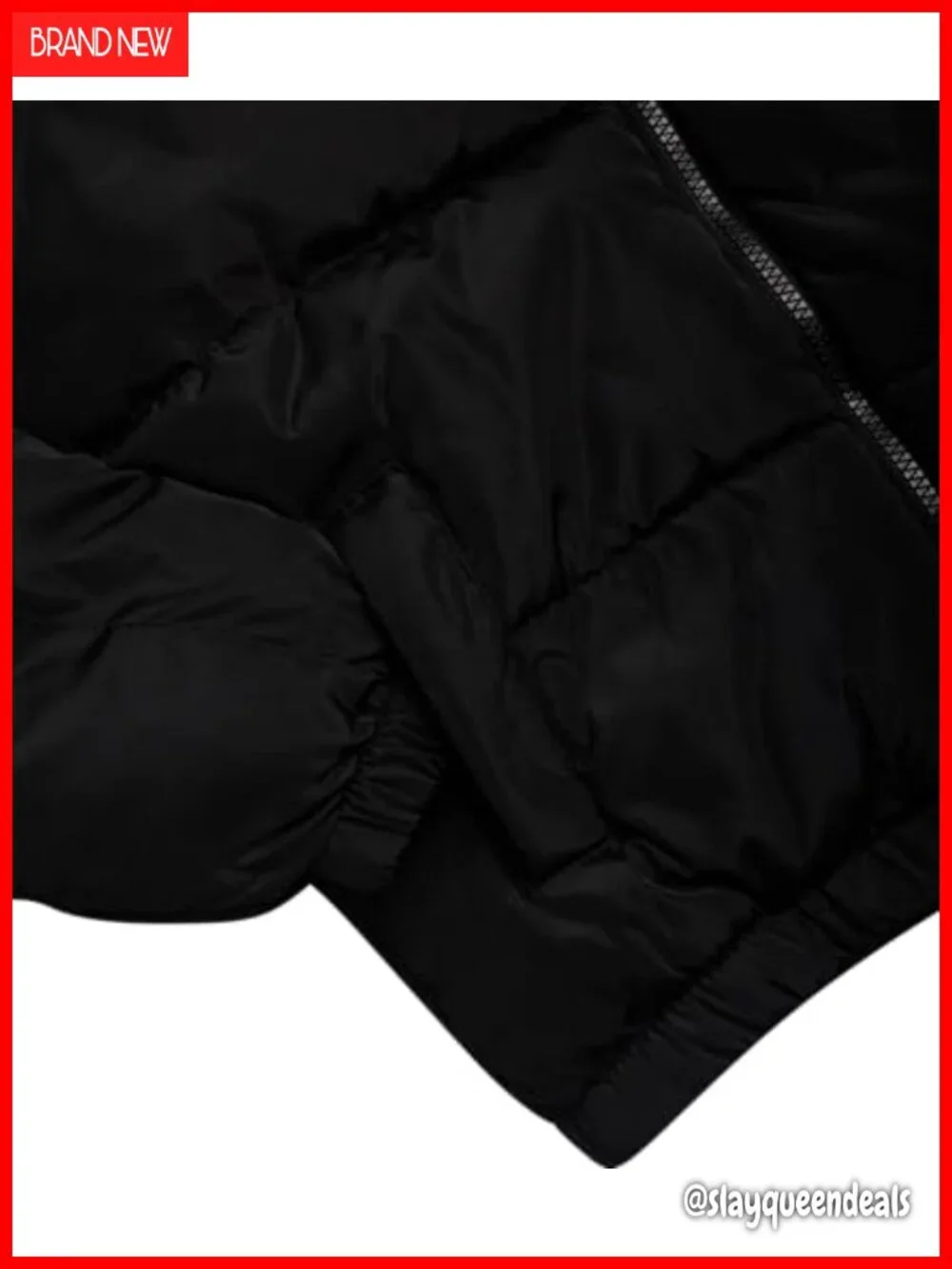 Women's Puffer Jacket Wind & Water Resistant Hooded Coat Faux Fur Trim Quilted